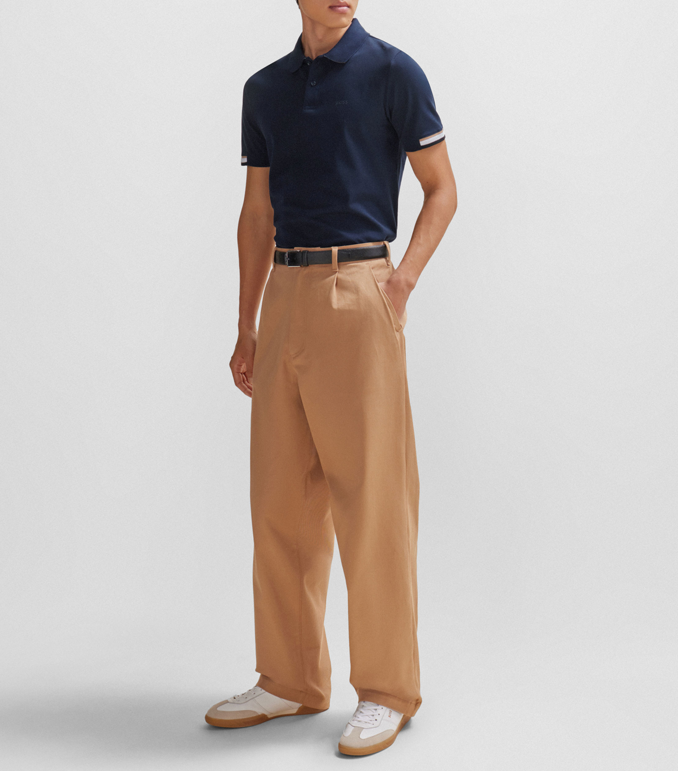 Polo regular fit de algodón Hombre